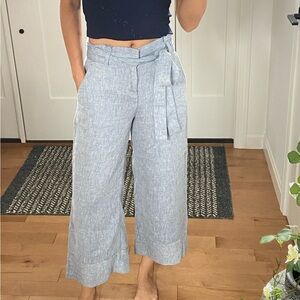 Banana republic linen crop pants